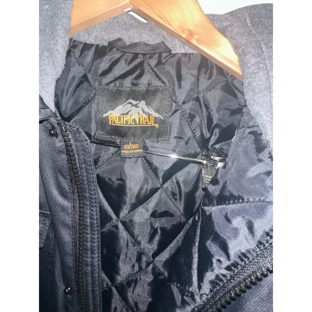 Pacific Trail Water/Wind Resistant Boy Puffer Jacket with Hood Size L 14/16
